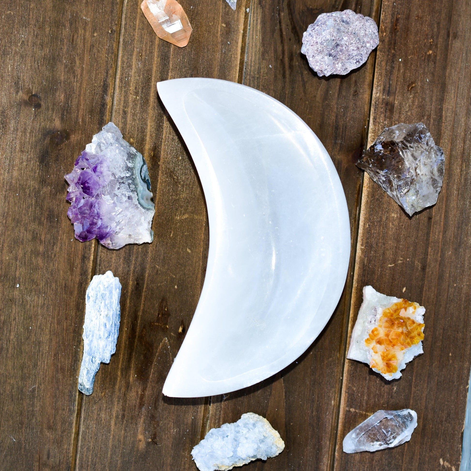 NEW Selenite Moon Bowls - Puritific