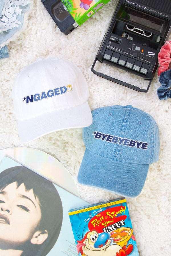 *NGAGED 90's Hats - Lots of Phrases for Your Ultimate Boy Band Bachelorette Party! - Puritific