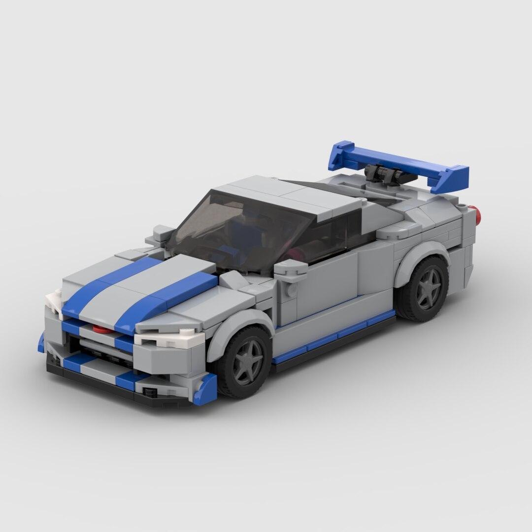 Nissan GTR R34 Sports Car Brick Toy - Puritific