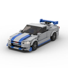 Nissan GTR R34 Sports Car Brick Toy - Puritific