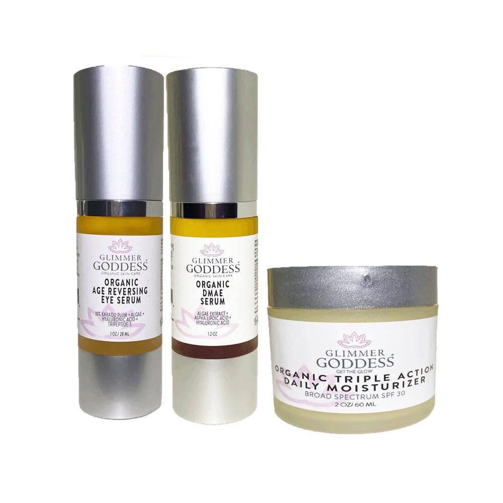 Organic Anti-Wrinkle Rejuvenation Kit - Tighten Brighten & Moisturize - Puritific