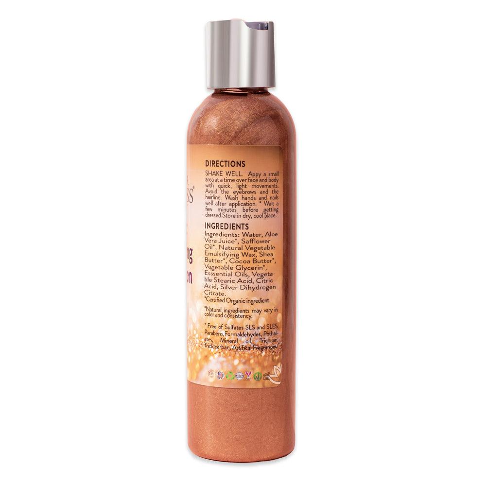 Organic Bronze Shimmer Body Lotion - Puritific