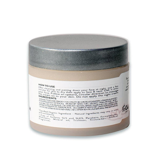 Organic Retinol Cream 5% - Nightly Skin Brightener - Puritific