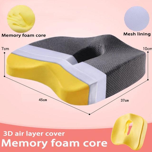 Orthopedic Pillow Memory Foam Seat Set - Puritific