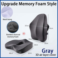 Orthopedic Pillow Memory Foam Seat Set - Puritific