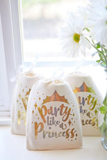 Party Like a Princess Gold Foil Gift Bag - Puritific