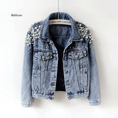 Pearl Casual Denim Jacket for Women - Puritific