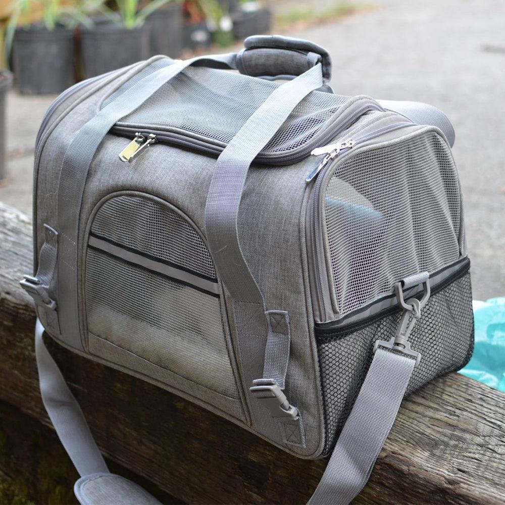 Pet Messenger Carrier Travel Bag - Puritific