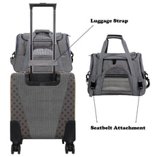 Pet Messenger Carrier Travel Bag - Puritific