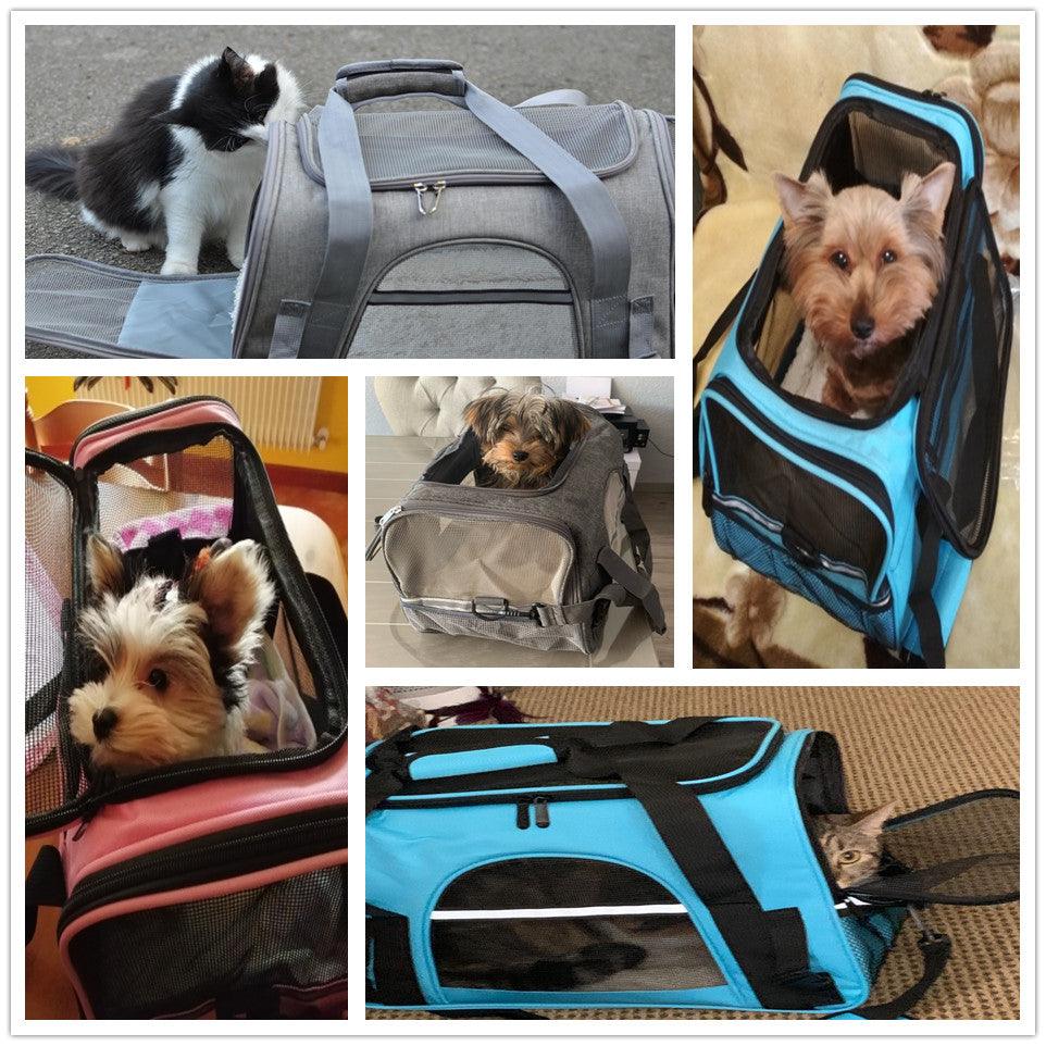 Pet Messenger Carrier Travel Bag - Puritific