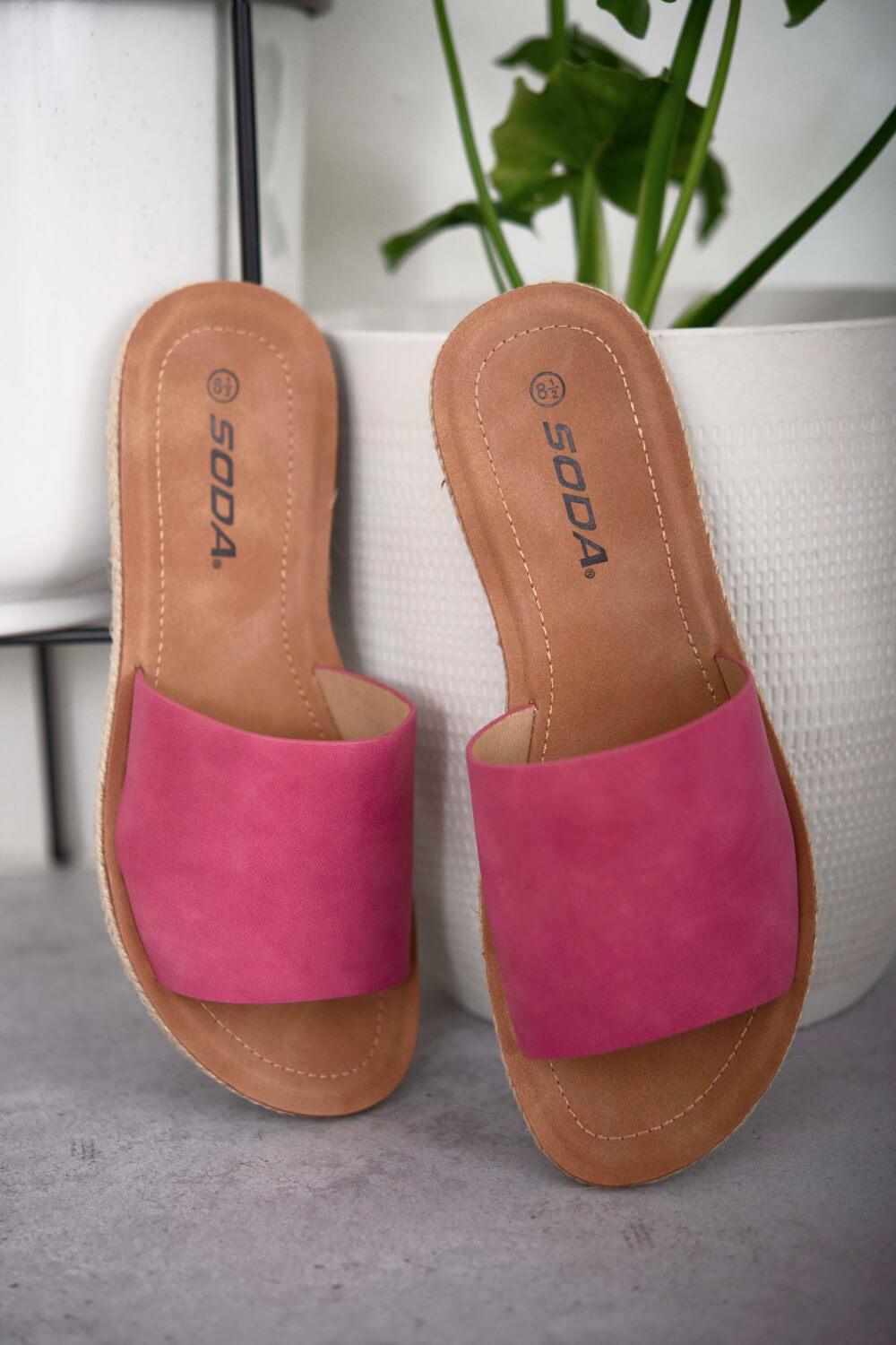 Pink Casual Slide Sandals - Puritific