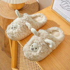 Plush Bedroom Cotton Fluffy Slippers - Puritific