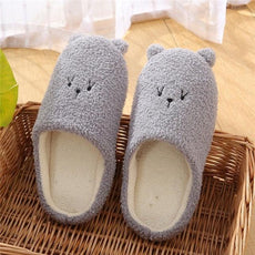 Plush Bedroom Cotton Fluffy Slippers - Puritific