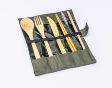 Portable Bamboo STRW Cutlery Set - Puritific