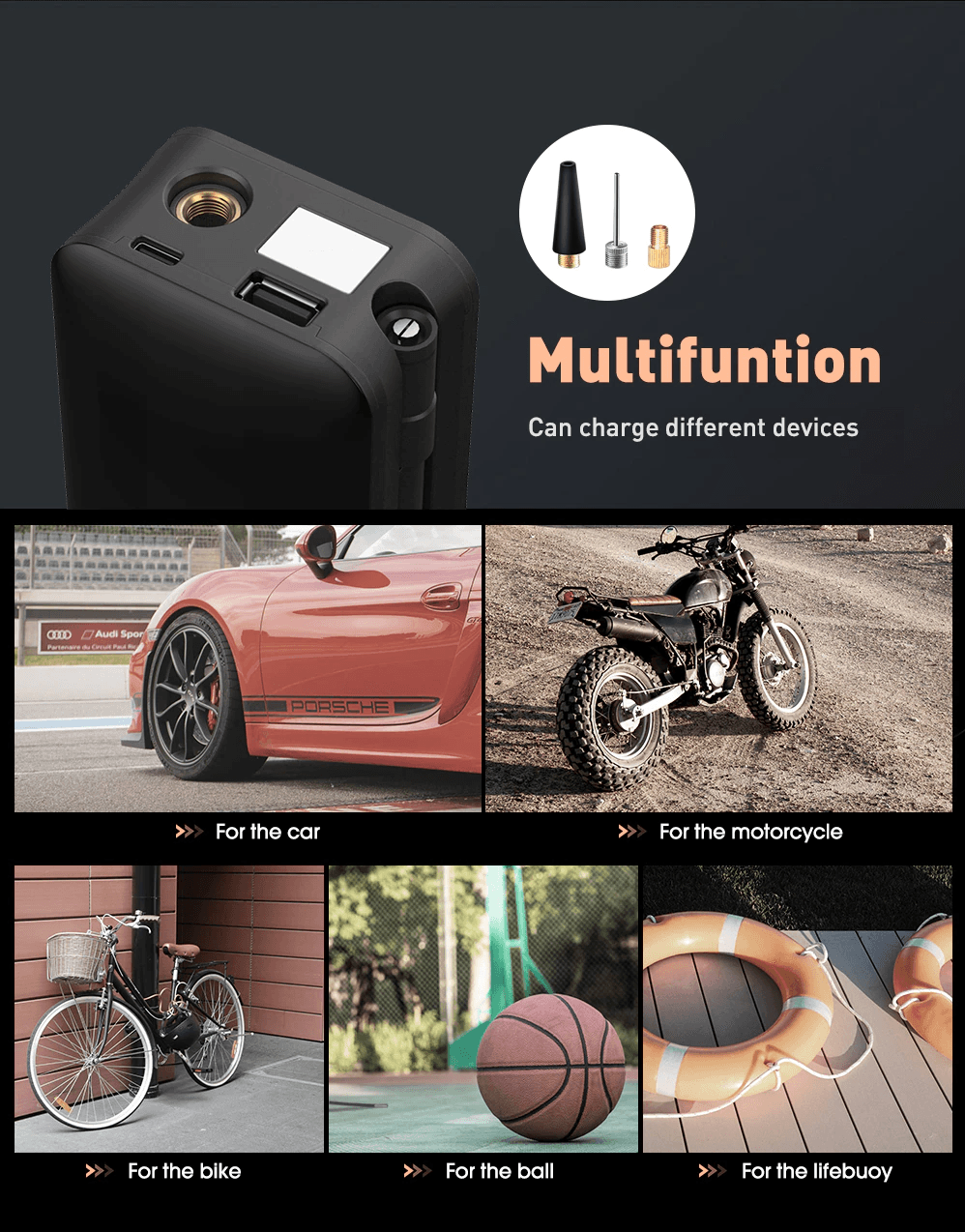 Portable Electric Tire Inflator - Puritific