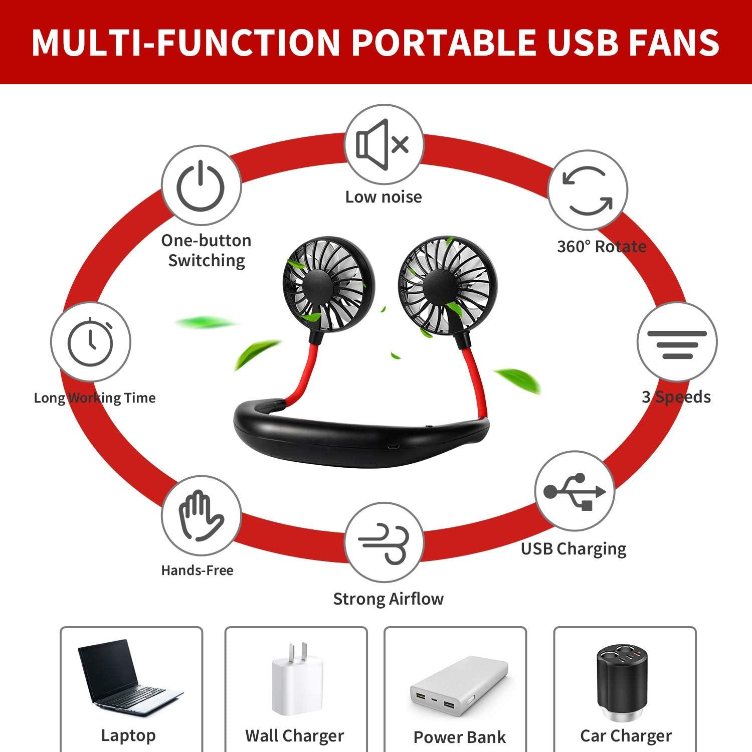 Portable Hanging Neck Sport Fan - Puritific