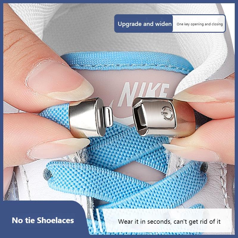 Press Lock Shoelaces without Ties - Puritific