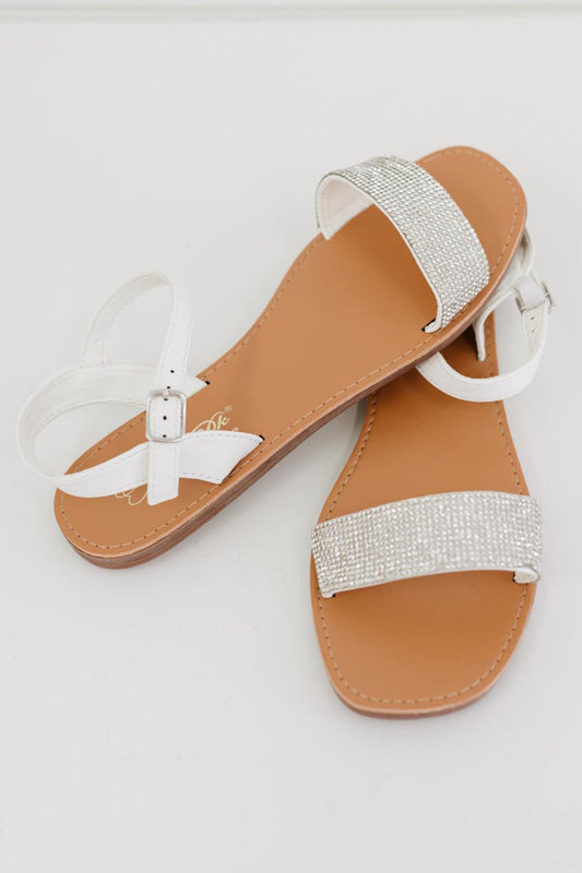 Pretty Rhinestone Sandals - Puritific