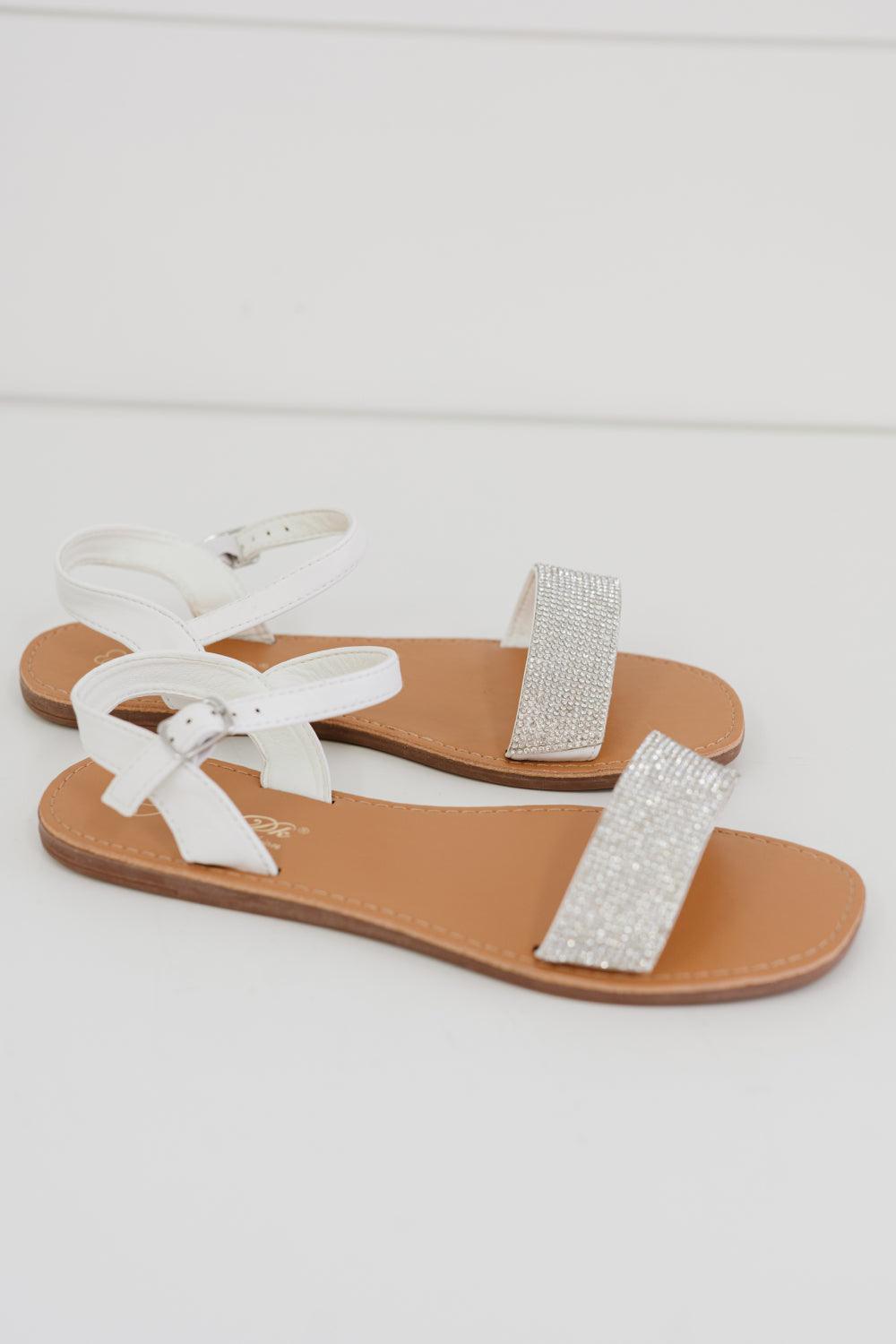 Pretty Rhinestone Sandals - Puritific