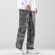 Printed Men's Loose Pants - Puritific