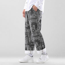 Printed Men's Loose Pants - Puritific