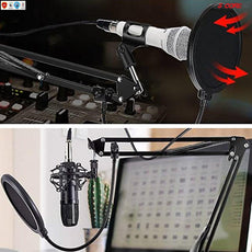 Pro Audio Condenser Microphone Mic Kit Vocal Studio Recording Set Boom Arm Stand RM STND 2-9