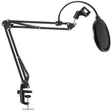 Pro Audio Condenser Microphone Mic Kit Vocal Studio Recording Set Boom Arm Stand RM STND 2-0