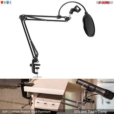 Pro Audio Condenser Microphone Mic Kit Vocal Studio Recording Set Boom Arm Stand RM STND 2-3