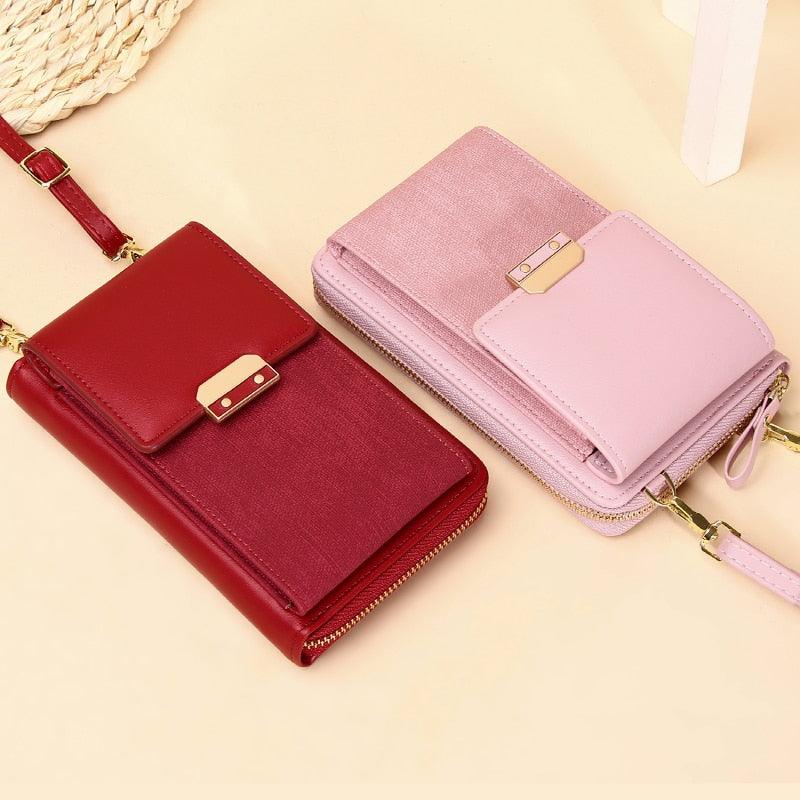 PU Leather Ladies Wallet Crossbody Bag - Puritific