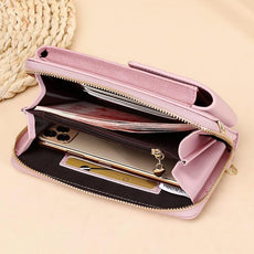 PU Leather Ladies Wallet Crossbody Bag - Puritific