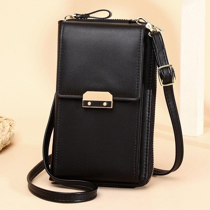 PU Leather Ladies Wallet Crossbody Bag - Puritific