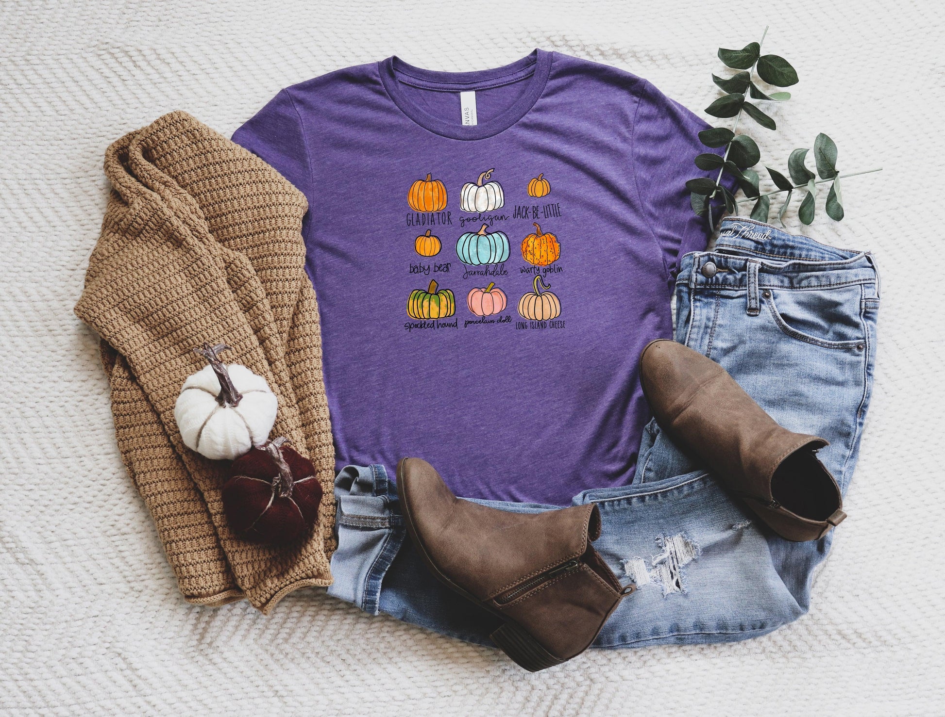 Pumpkin Varieties Shirt, Cute Pumpkin Shirt - Puritific