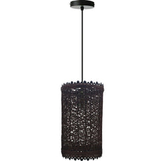 Rattan Pendant Shade Fits Existing Standard Pendant Lounge Bedroom Kitchen~1960-1