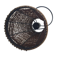 Rattan Pendant Shade Fits Existing Standard Pendant Lounge Bedroom Kitchen~1960-3