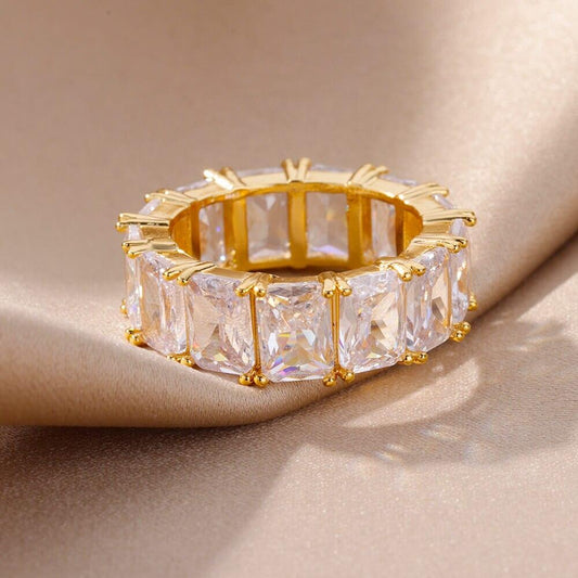 Rectangle Zircon Rings - Puritific