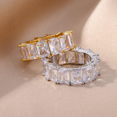 Rectangle Zircon Rings - Puritific