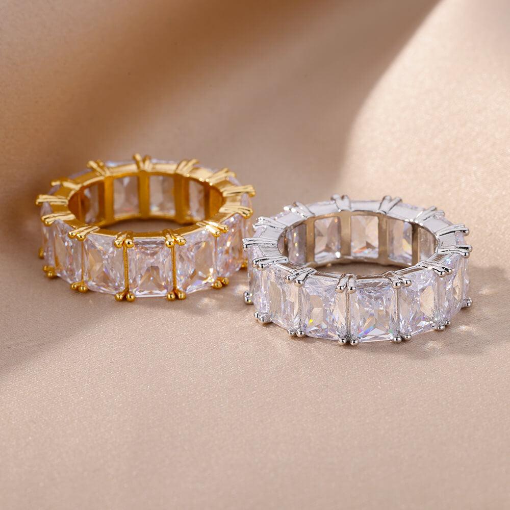 Rectangle Zircon Rings - Puritific