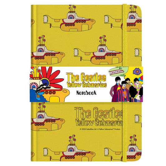 Recycled Paper A5 Lined Notebook - The Beatles Yellow Submarine MEMO107-0