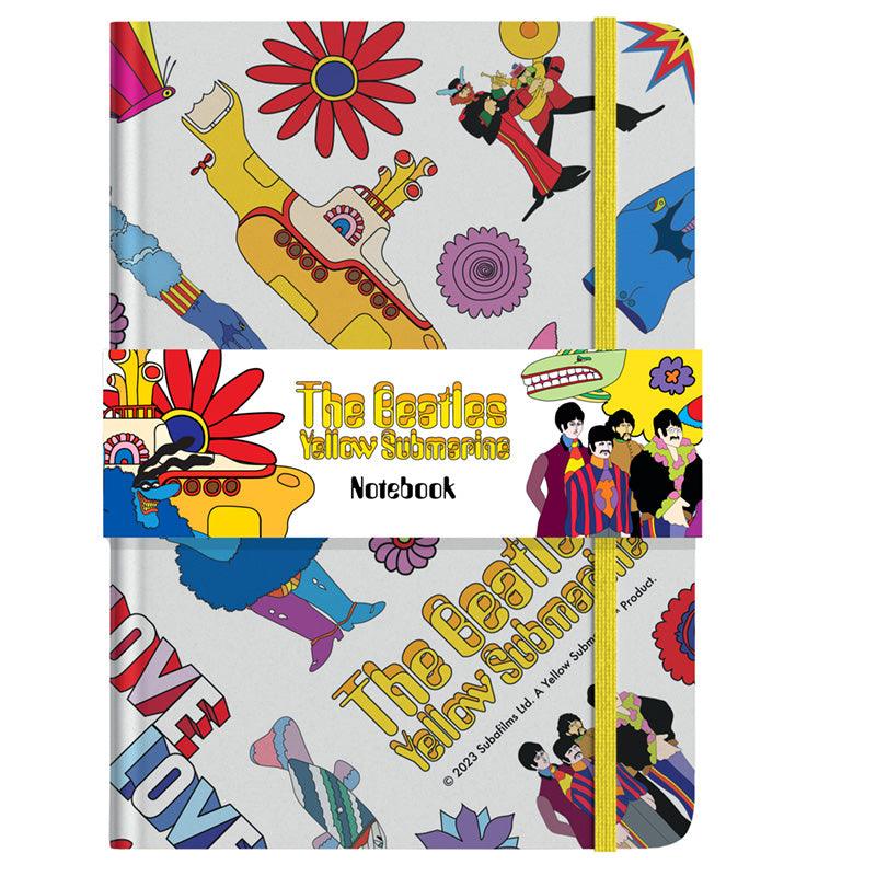 Recycled Paper A5 Lined Notebook - The Beatles Yellow Submarine White MEMO108-0