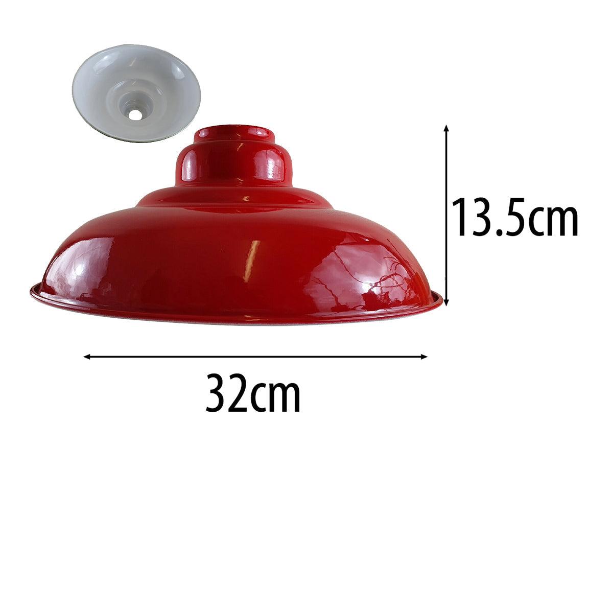 Red Colour Gloss Modern Metal Indoor Home Light Lampshade~1089-2