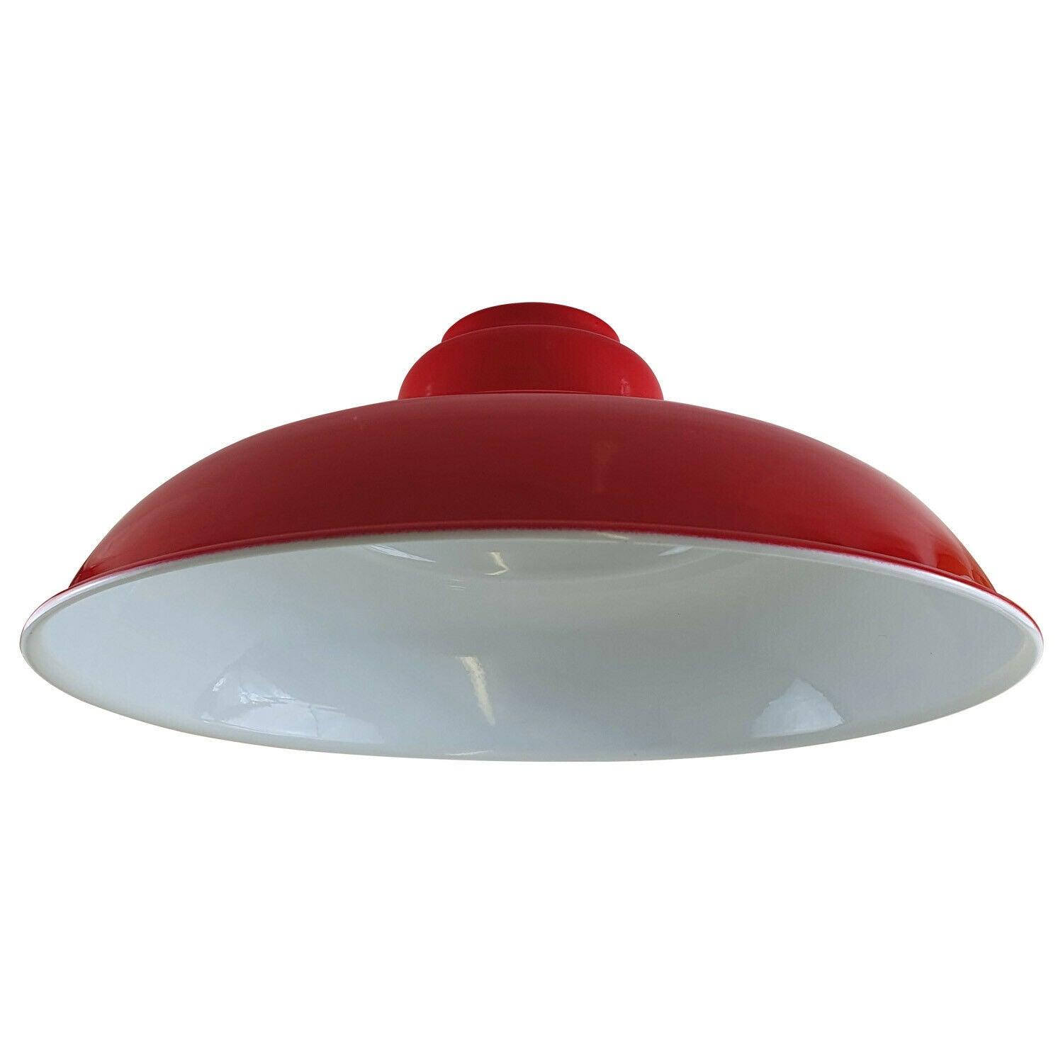 Red Colour Gloss Modern Metal Indoor Home Light Lampshade~1089-5