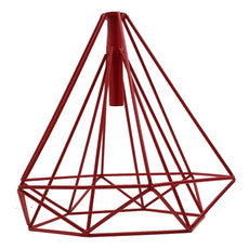 Red Geometric Wire Cage Pendant Lights~1992-0