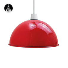 Red Modern Dome Light Shades Easy Fit Ceiling Pendant~1892-0