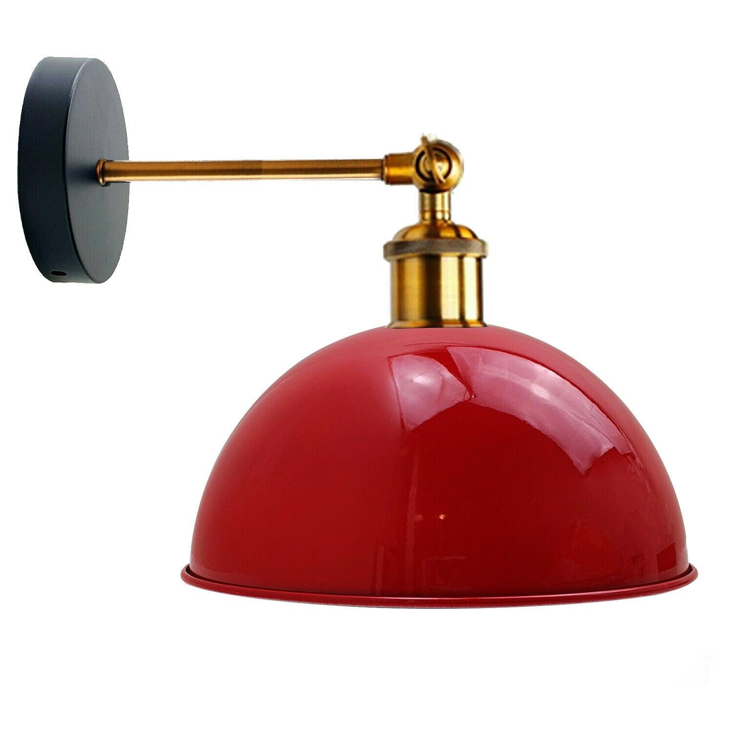 Red Modern Retro Style Glossy Wall Sconce Wall Light Lamp Fixture~3451-0