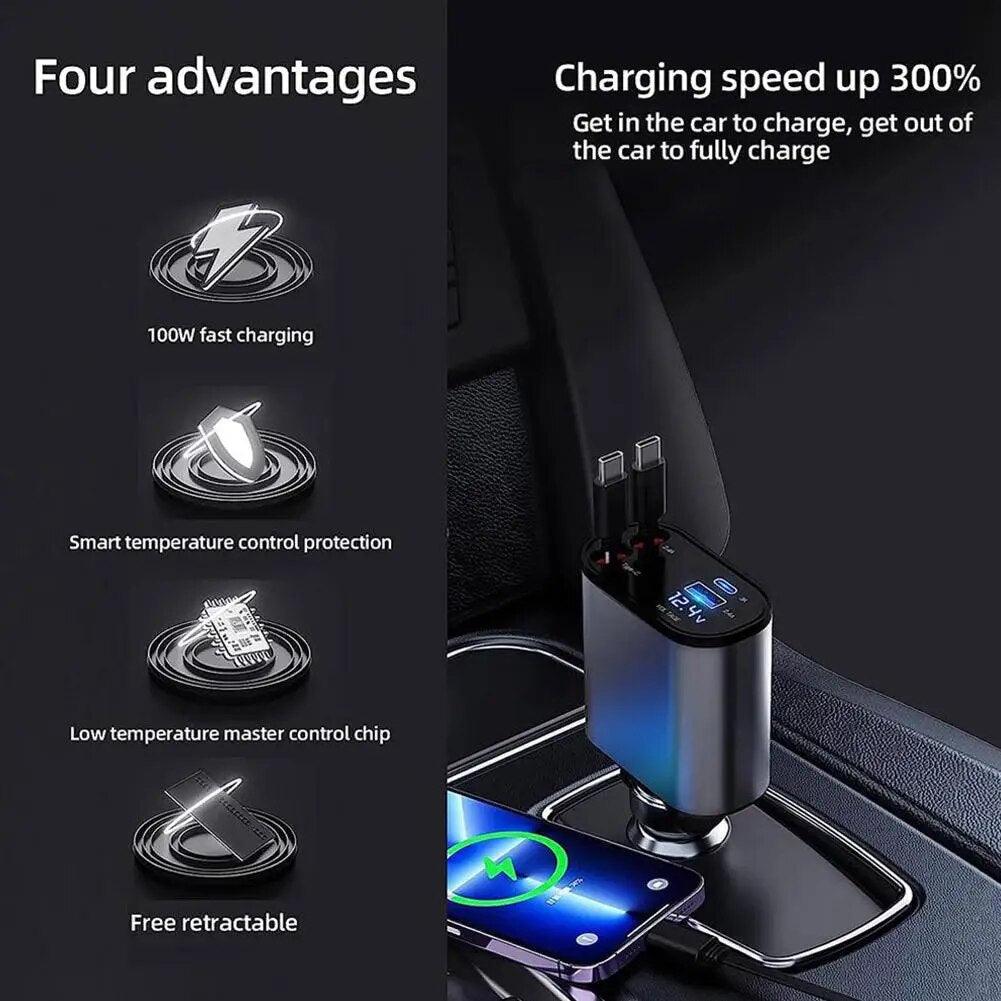 Retractable Car Charger - Puritific