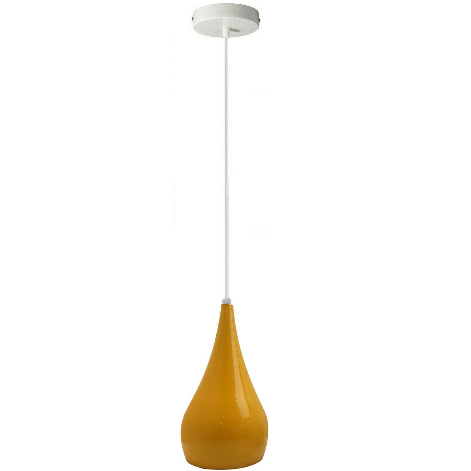 Retro Drop Light Shades Modern Ceiling Pendant Lampshades Metal Various Colours~2048-11