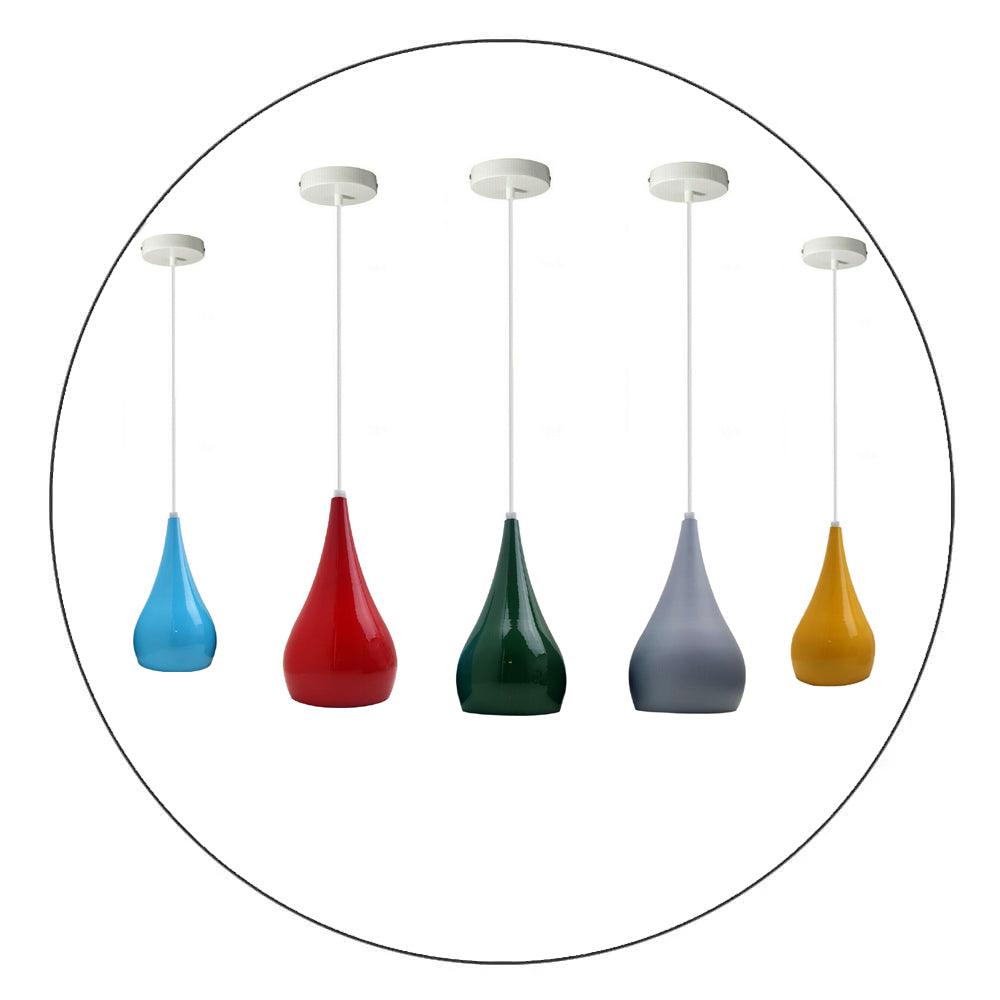 Retro Drop Light Shades Modern Ceiling Pendant Lampshades Metal Various Colours~2048-1