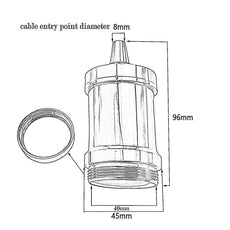 Retro E27 Bulb Socket Lamp Holder Edison Bulb IP20 Hard wired Screw~4396-2