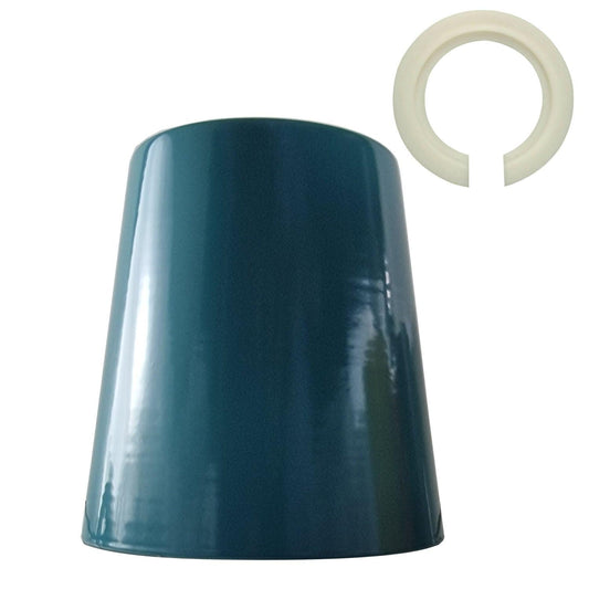 Retro Easy Fit Light Shade 13cm Metal E27 Cyan blueLampshade~3897-0