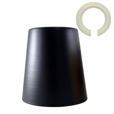 Retro Easy Fit Light Shade 13cm Metal E27 Matt Black Lampshade~3900-0